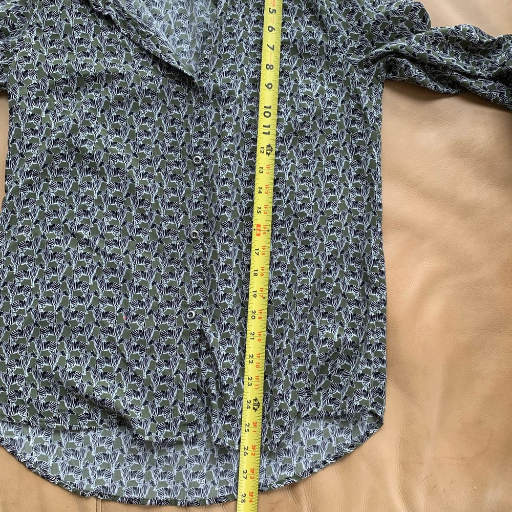 Splendid Button Down Blouse With Zebra Design Sz S - image 7